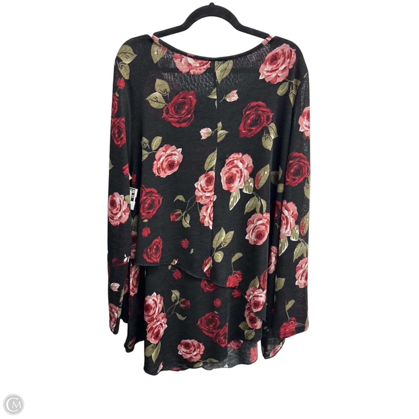 Top Long Sleeve By Clothes Mentor In Floral Print, Size: 4x