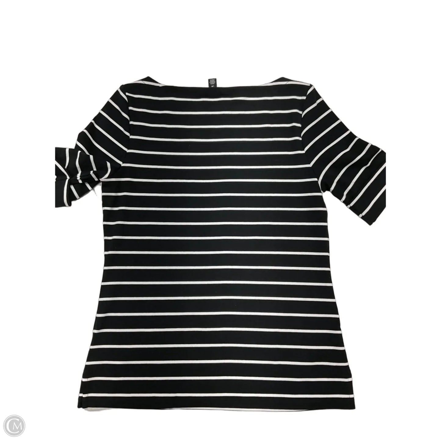 Top Short Sleeve By Lauren By Ralph Lauren In Striped Pattern, Size: L