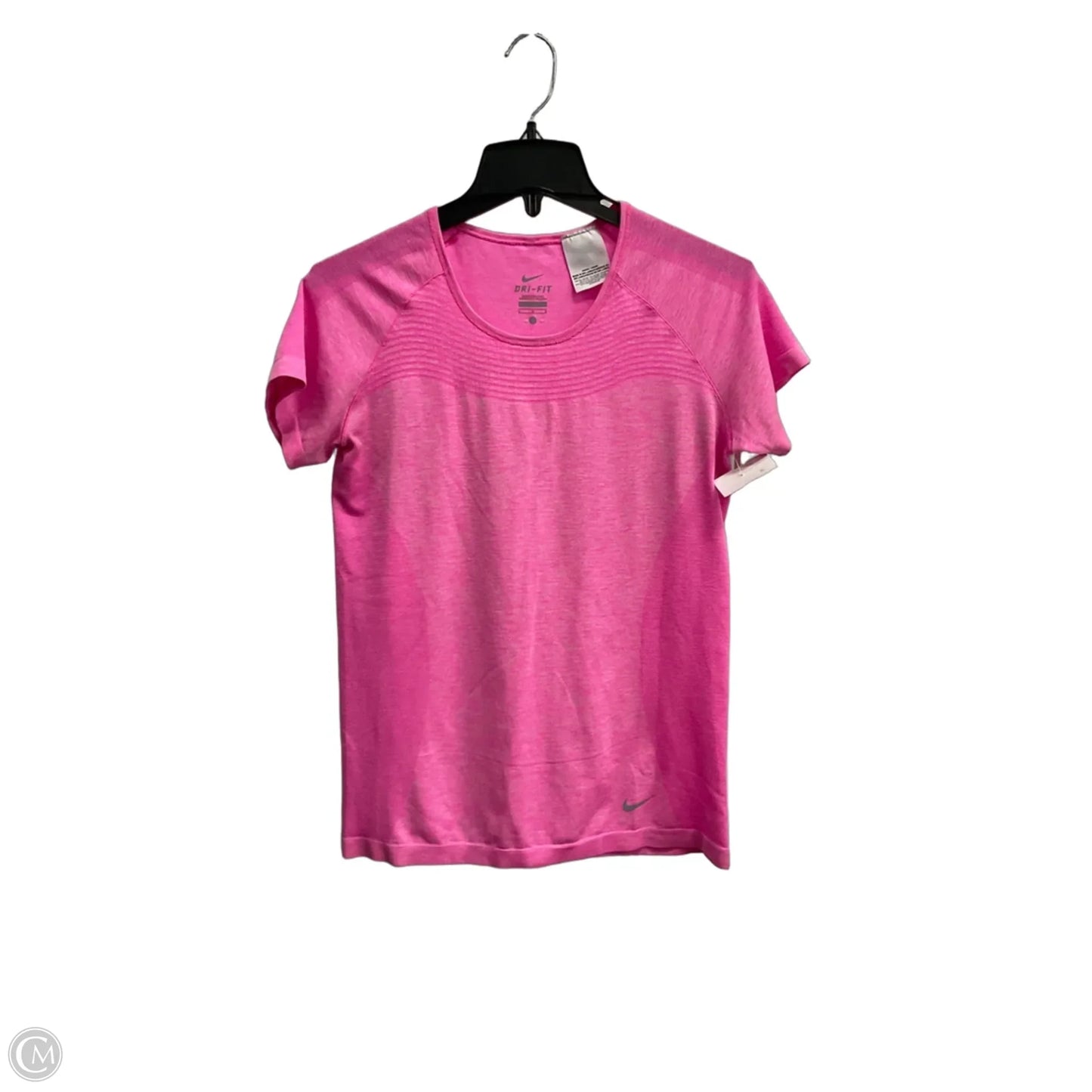 Athletic Top Short Sleeve By Nike Apparel In Pink, Size: L