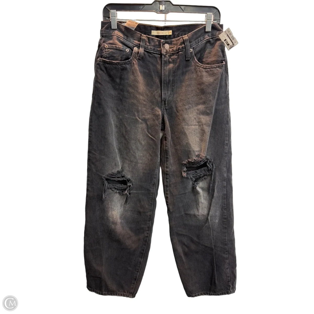 Jeans Wide Leg By Levis In Black, Size: 6