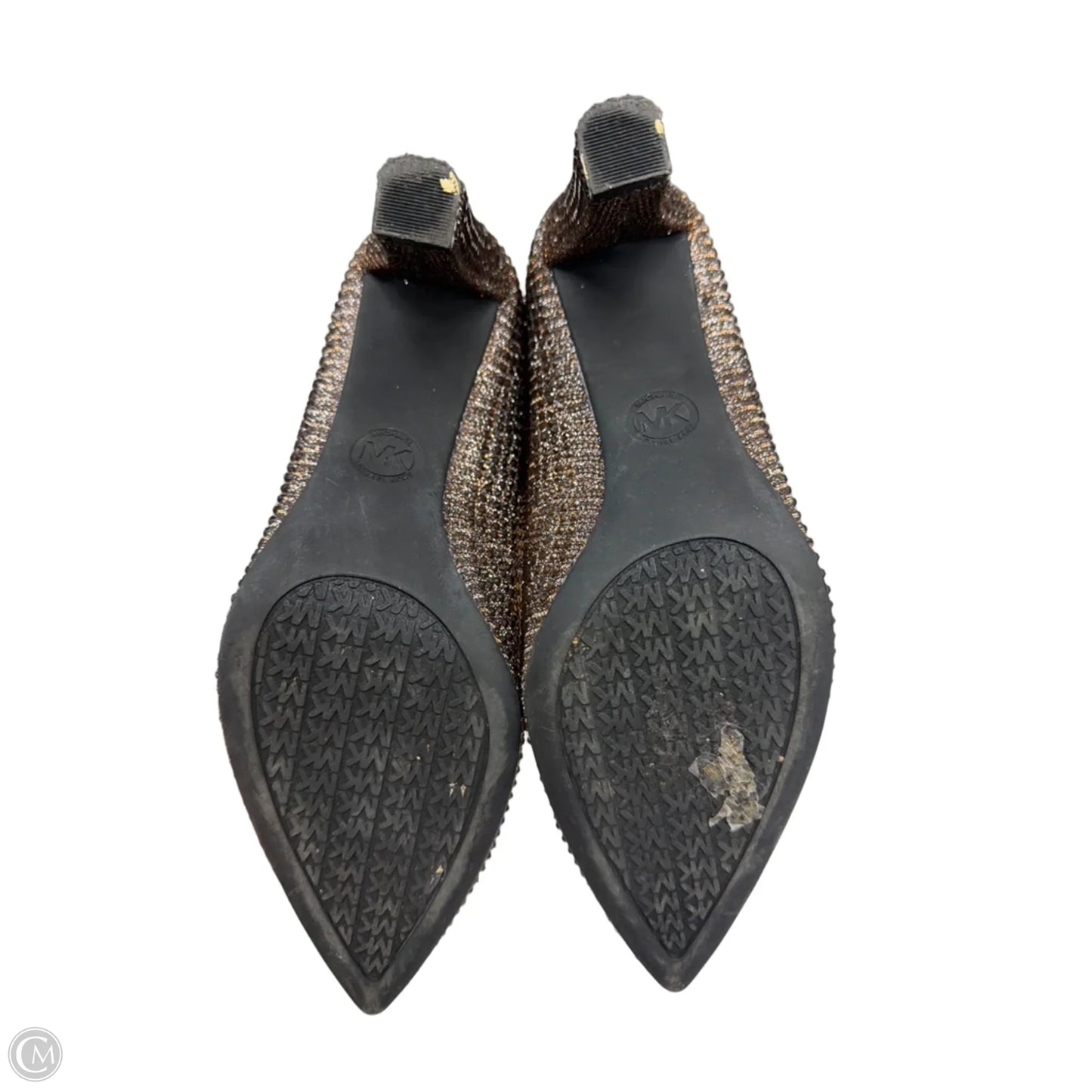 Shoes Heels Block By Michael By Michael Kors In Bronze, Size: 6.5