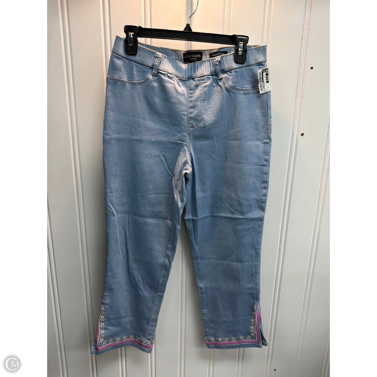 Jeans Straight By Susan Graver In Blue, Size: 6