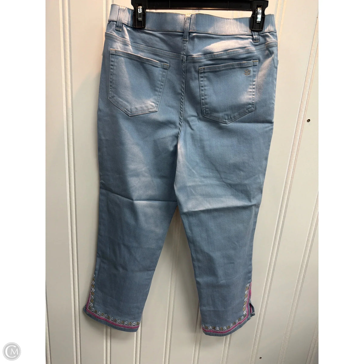 Jeans Straight By Susan Graver In Blue, Size: 6