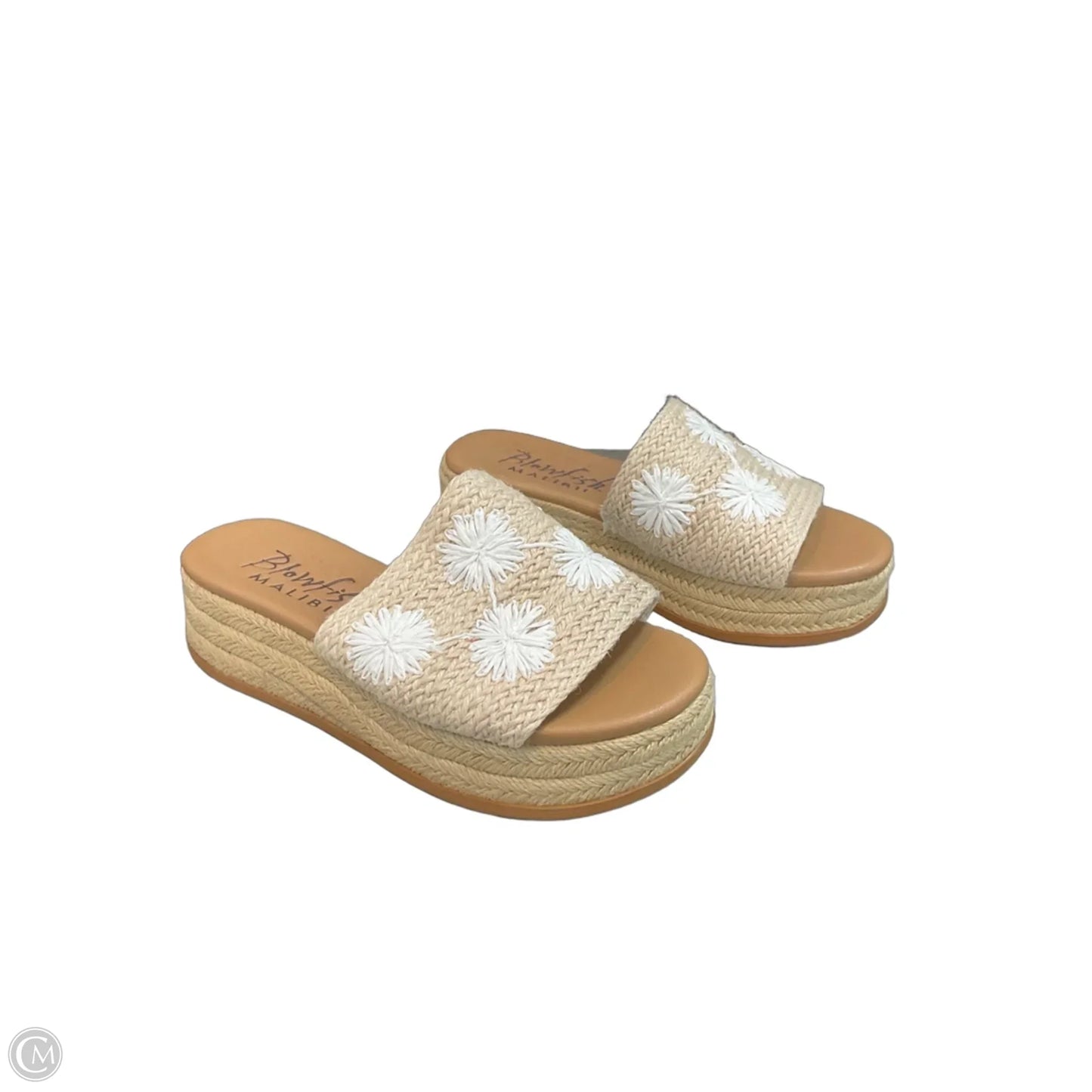Sandals Heels Wedge By Blowfish In Tan, Size: 6