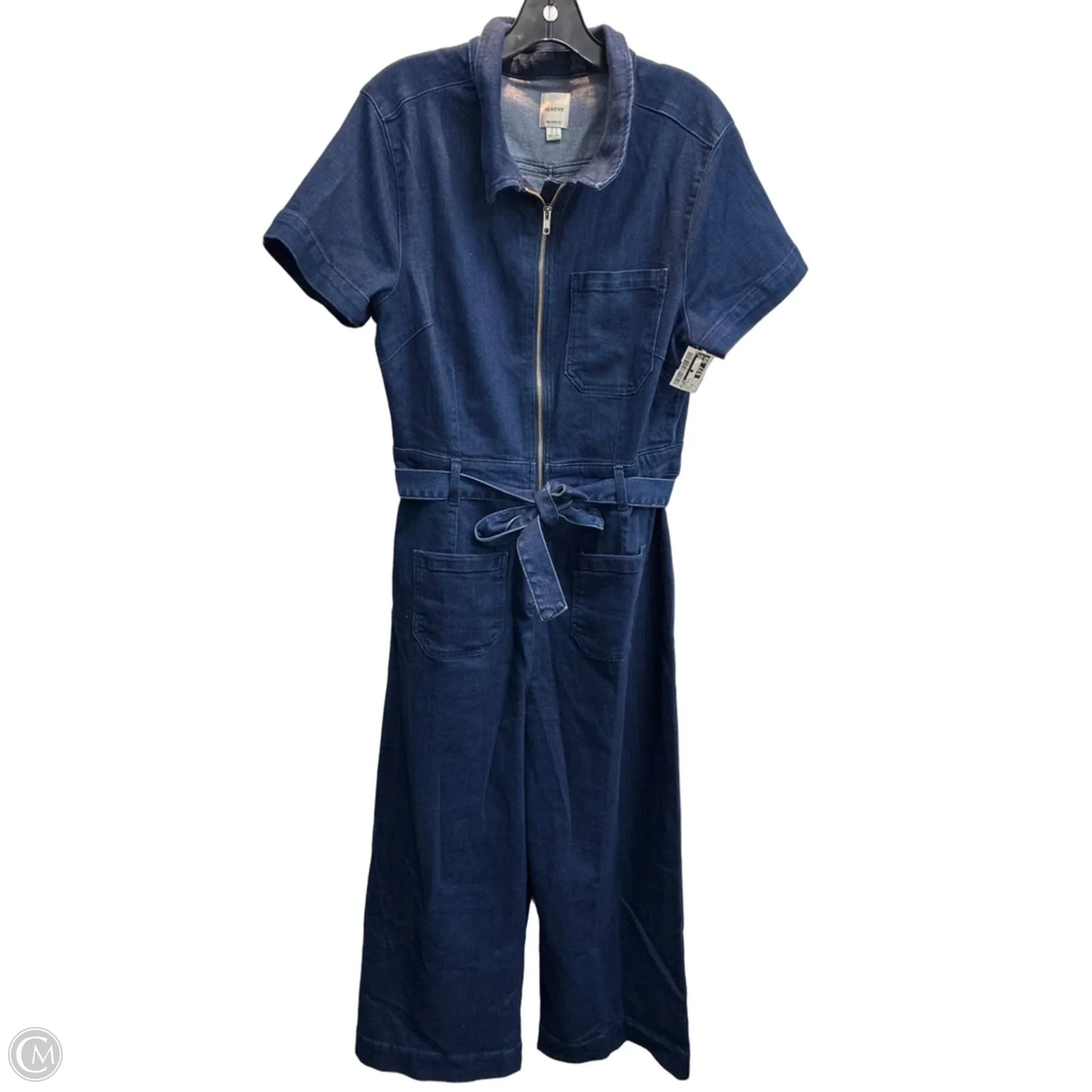 Jumpsuit By Maeve In Blue Denim, Size: Xl