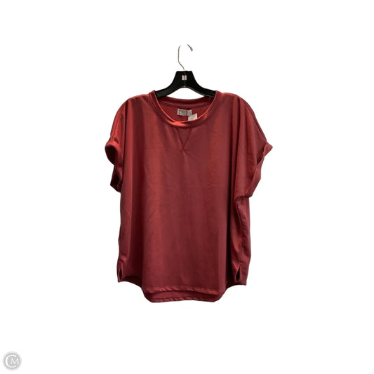 Top Short Sleeve By Maurices In Red, Size: Xl