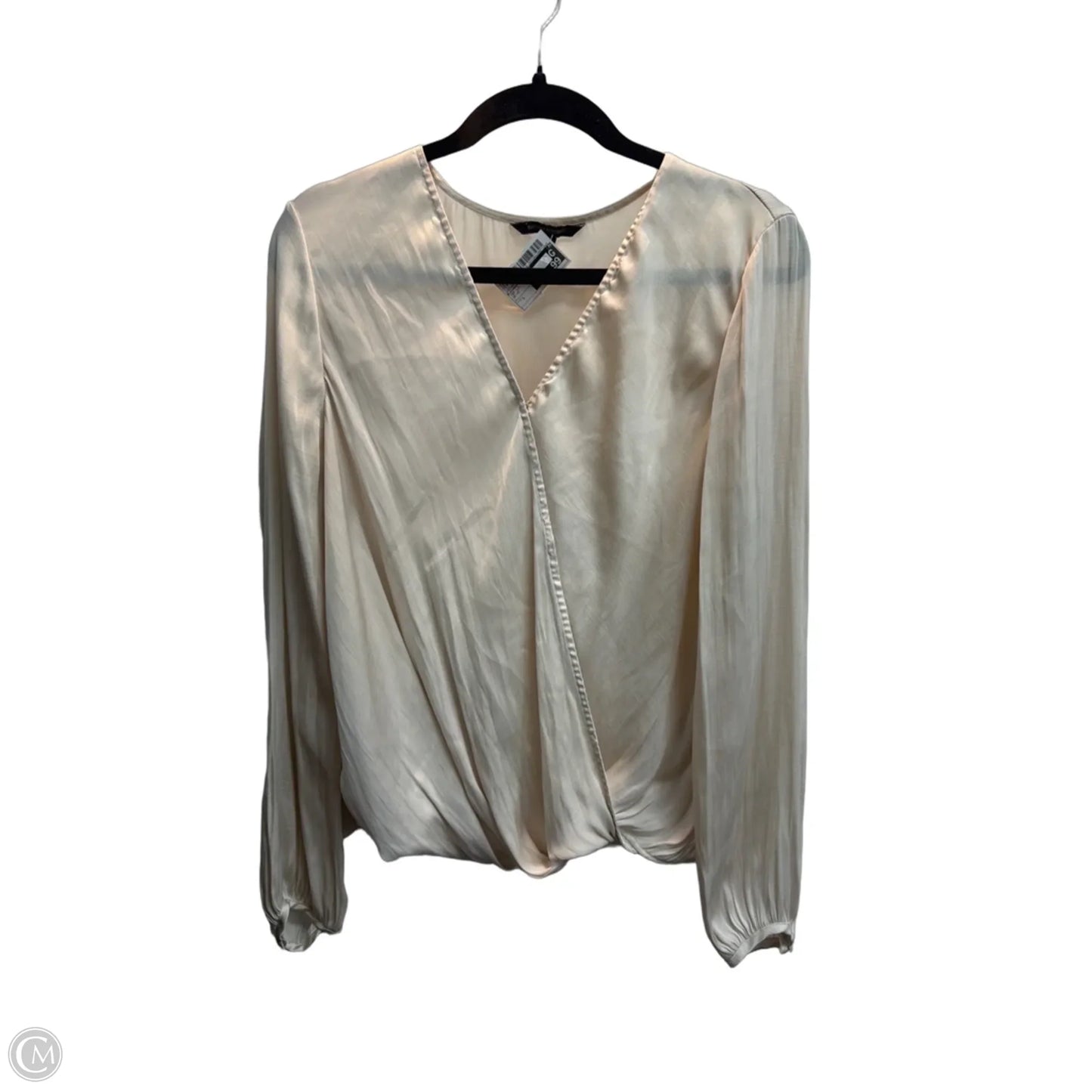 Top Long Sleeve By Banana Republic In Beige, Size: L