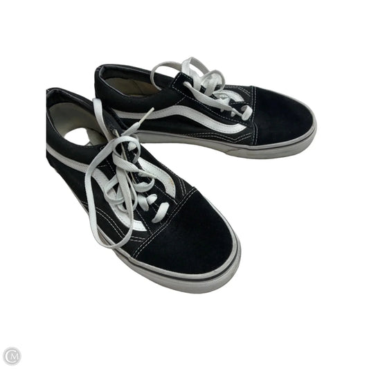 Shoes Sneakers By Vans In Black, Size: 7.5