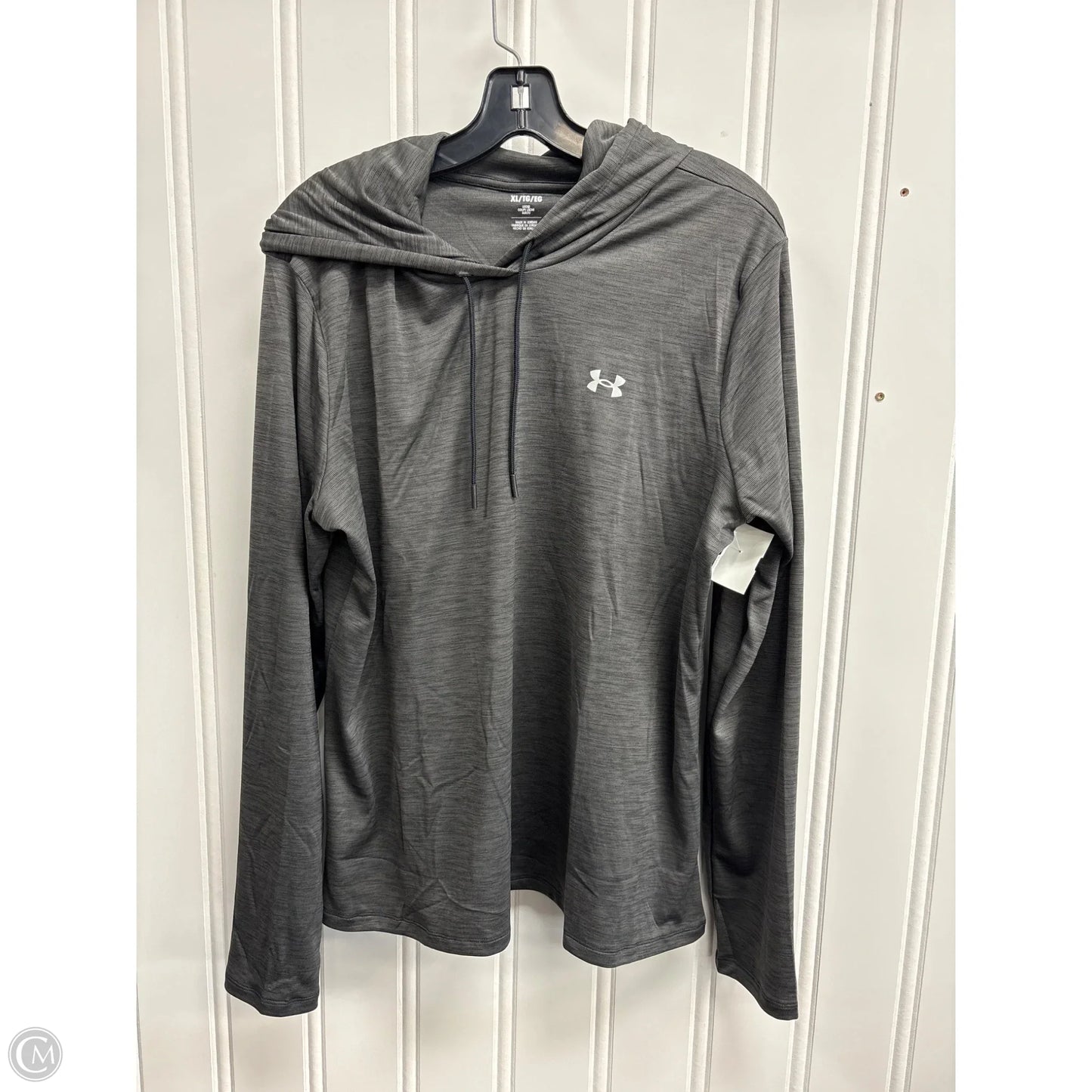 Athletic Sweatshirt Hoodie By Under Armour In Grey, Size: Xl