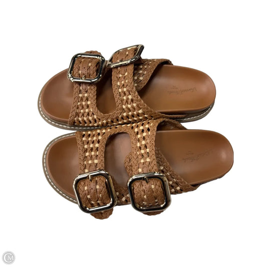 Sandals Flats By Universal Thread In Tan, Size: 6