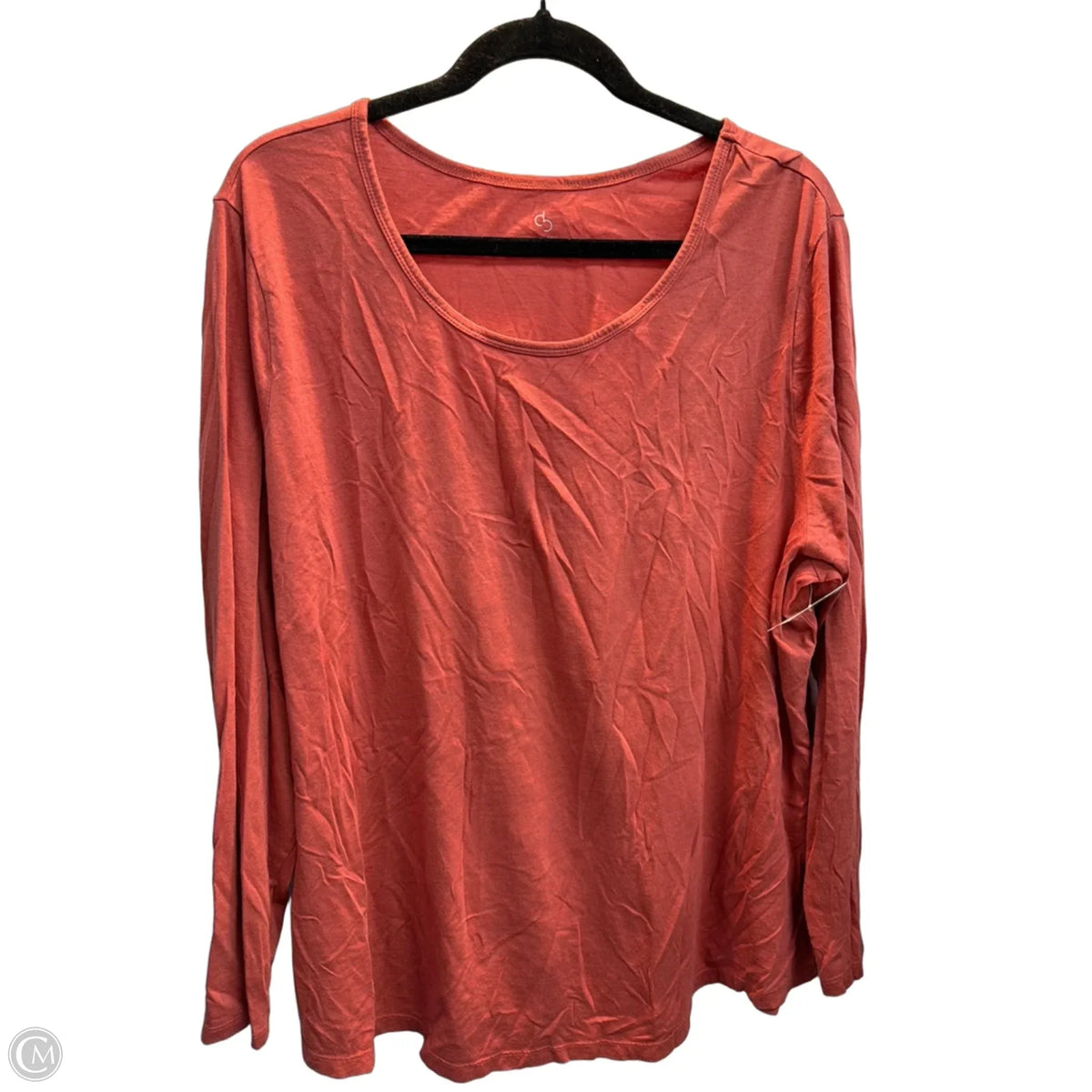 Top Long Sleeve Basic By Dressbarn In Pink, Size: 3x