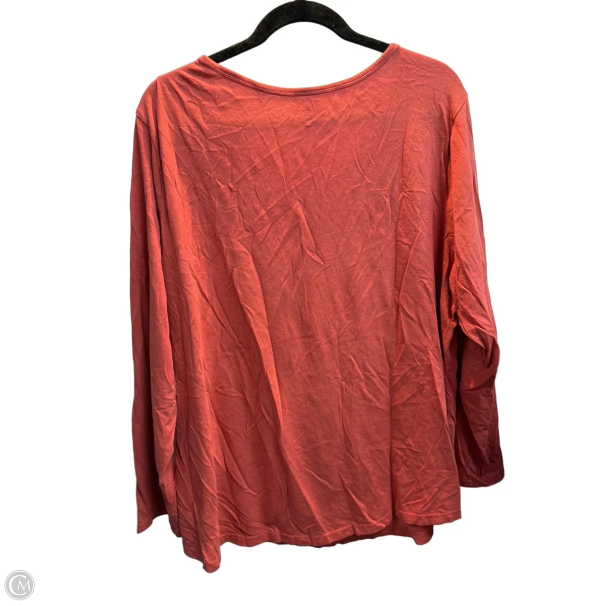 Top Long Sleeve Basic By Dressbarn In Pink, Size: 3x