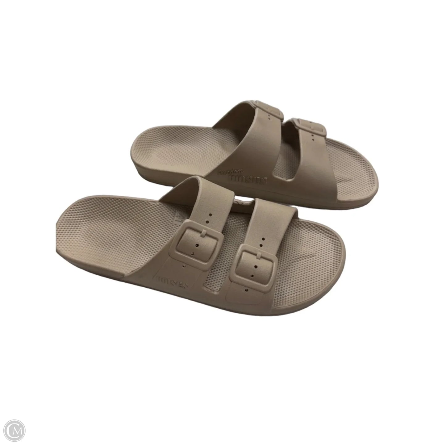 Sandals Flats By Clothes Mentor In Tan, Size: 10