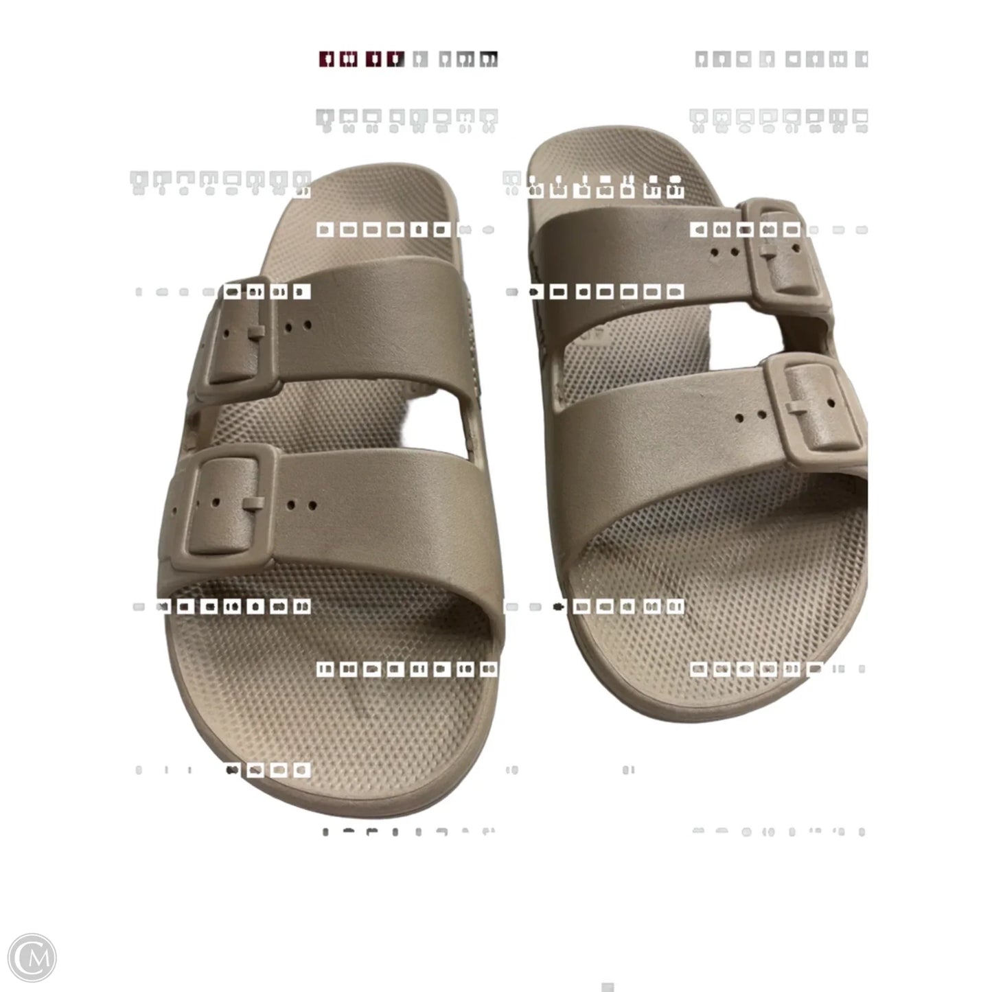Sandals Flats By Clothes Mentor In Tan, Size: 10