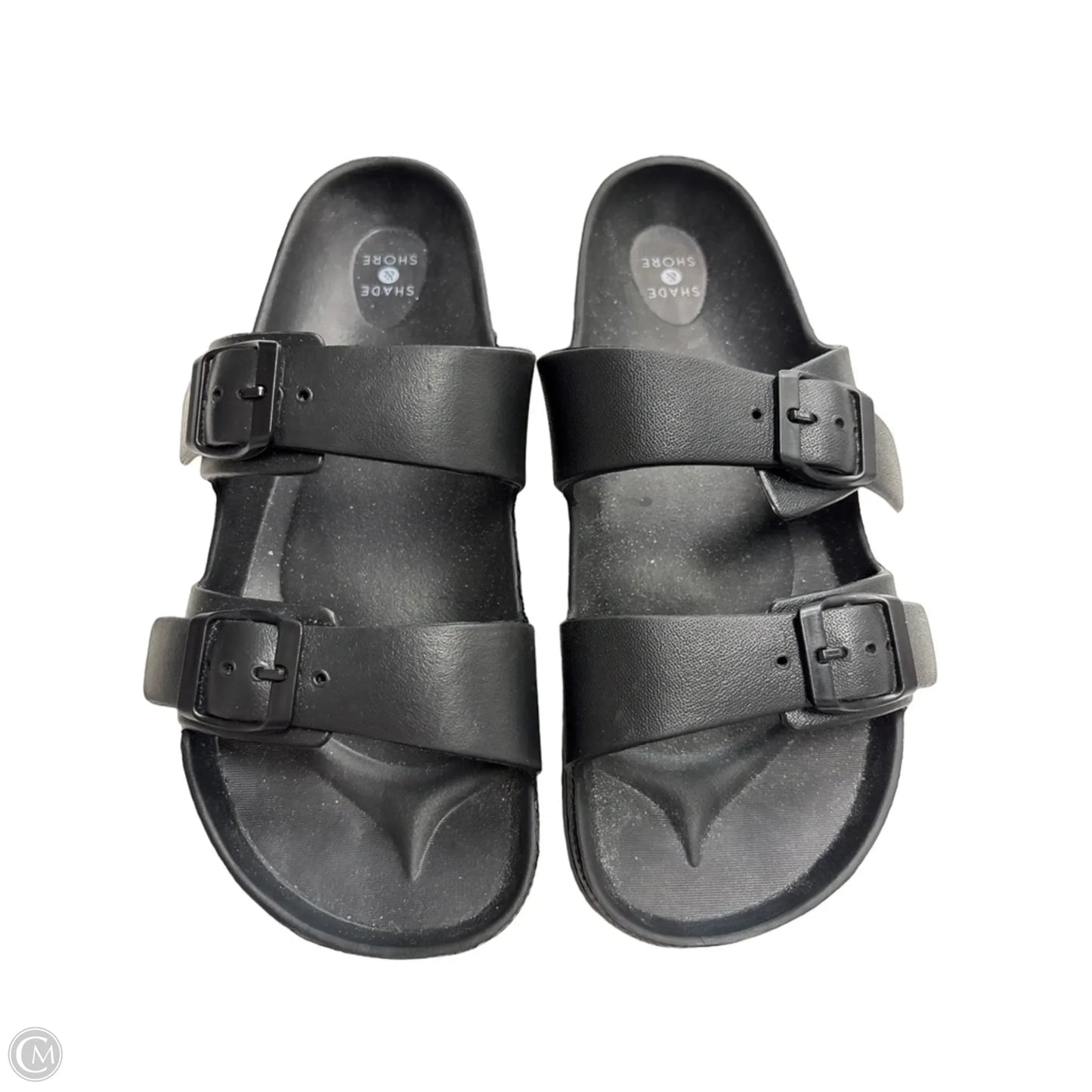 Sandals Flats By Shade & Shore In Black, Size: 10