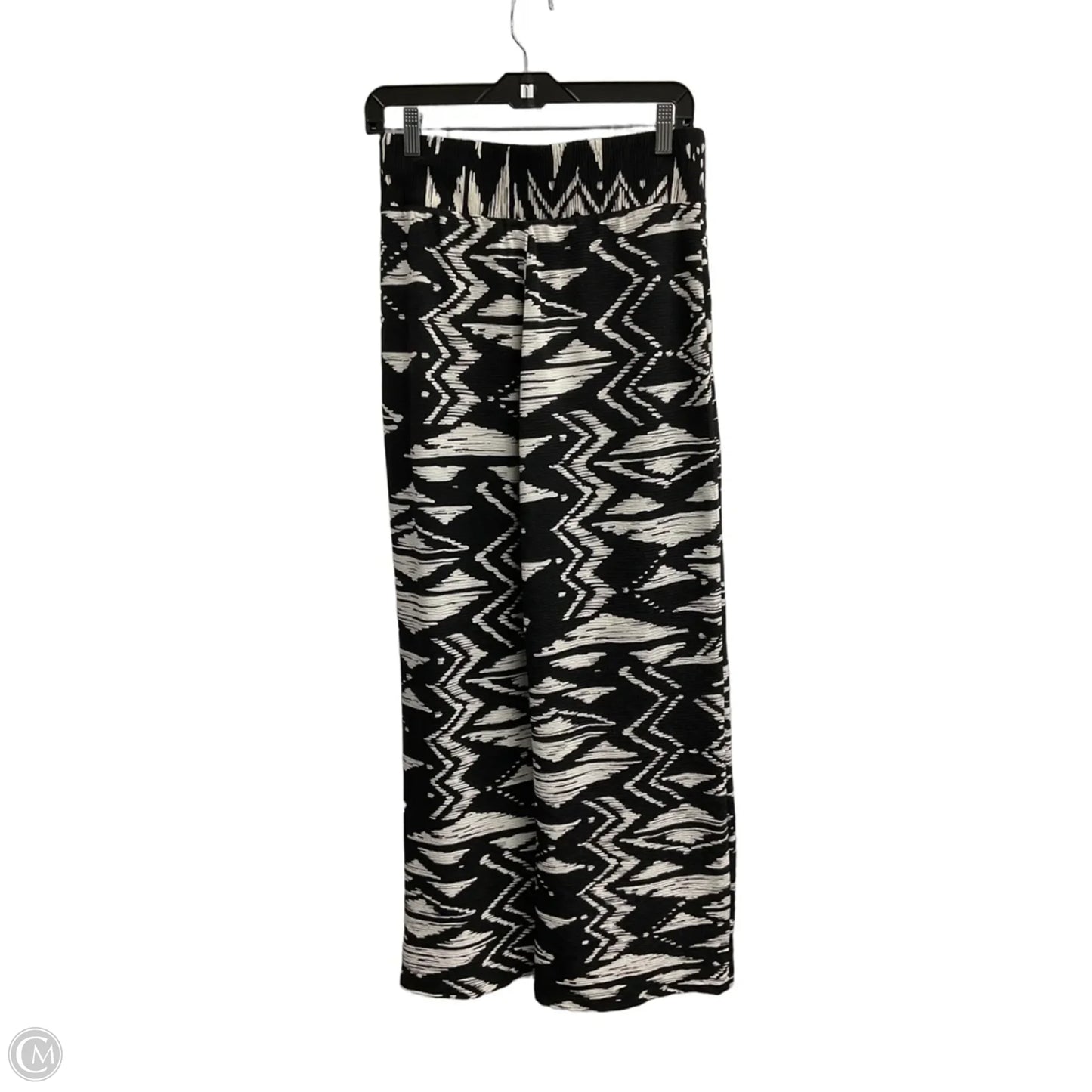 Pants Wide Leg By Chicos In Black & White, Size: 4p