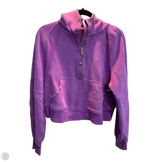 Athletic Jacket By Lululemon In Purple, Size: Xs