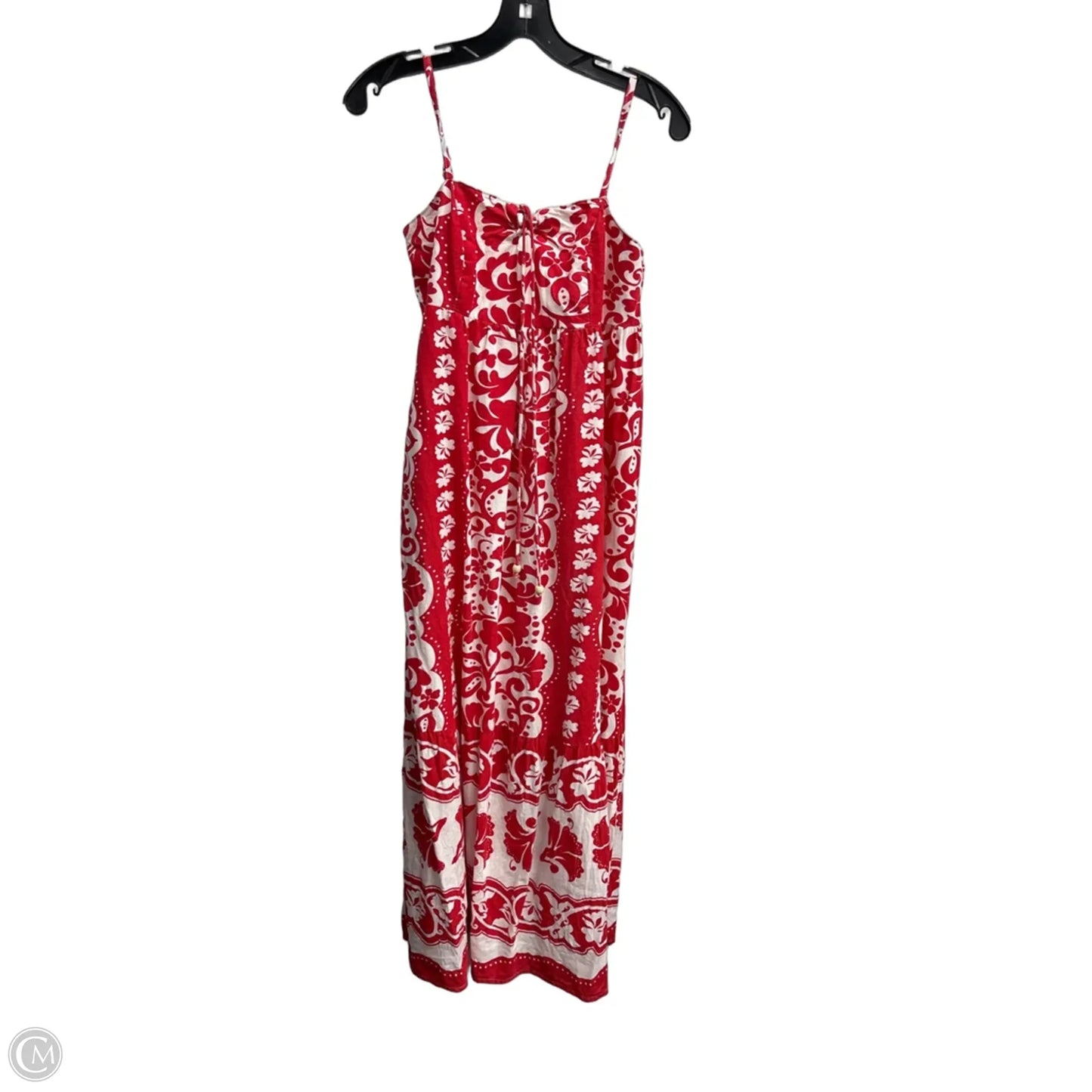 Dress Casual Maxi By Japna In Red & White, Size: S