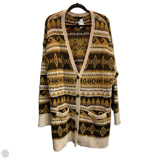 Cardigan Designer By Frye In Multi-colored, Size: Xl