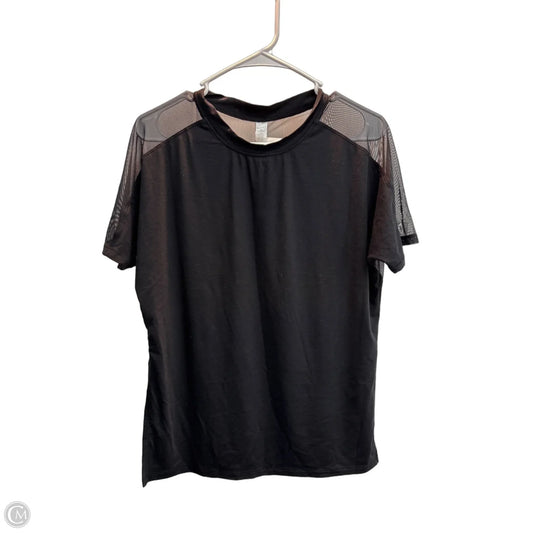 Athletic Top Short Sleeve By Athleta In Black, Size: Xs