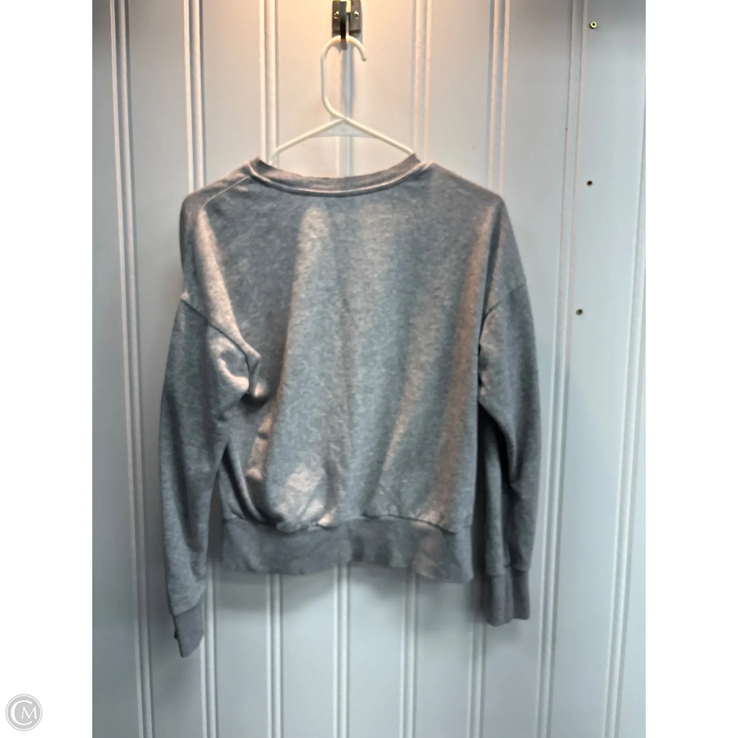 Sweatshirt Crewneck By Adidas In Grey, Size: S
