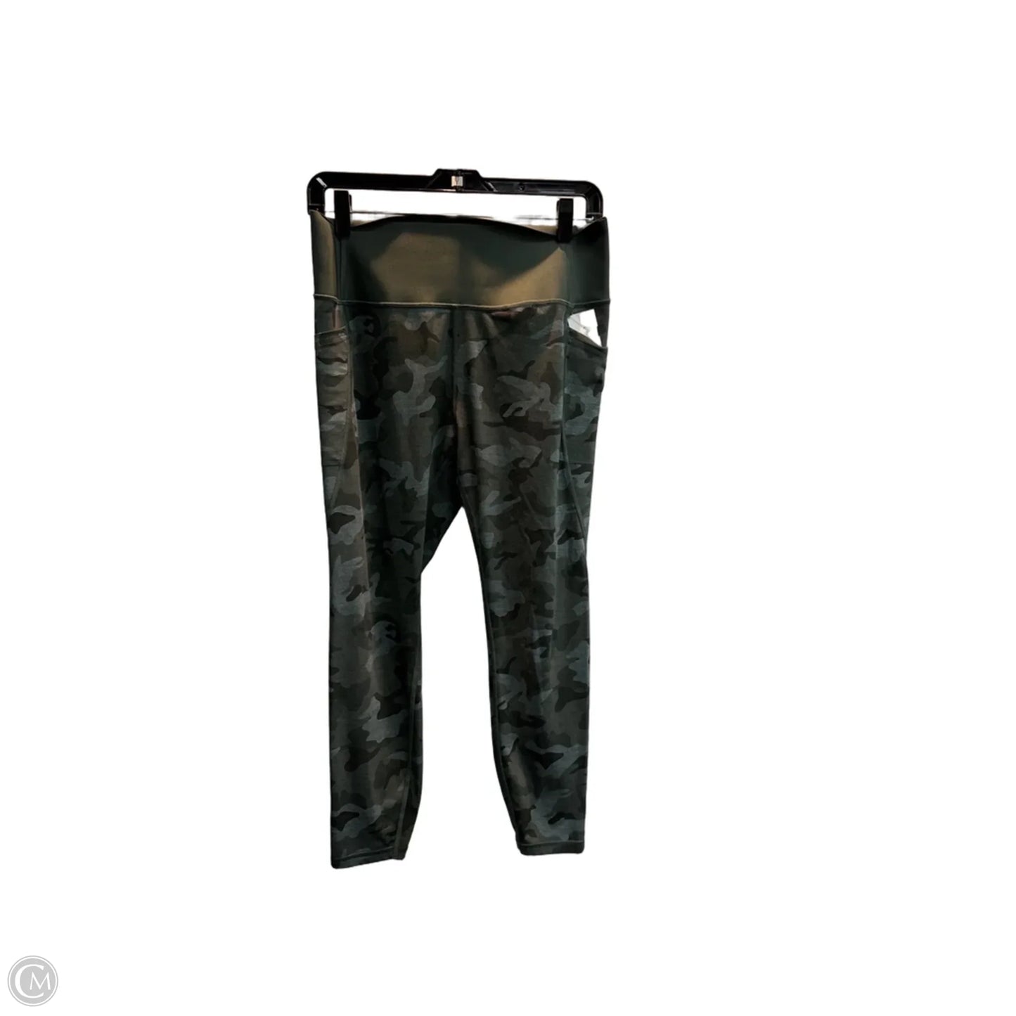 Athletic Leggings By Gapfit In Camouflage Print, Size: L