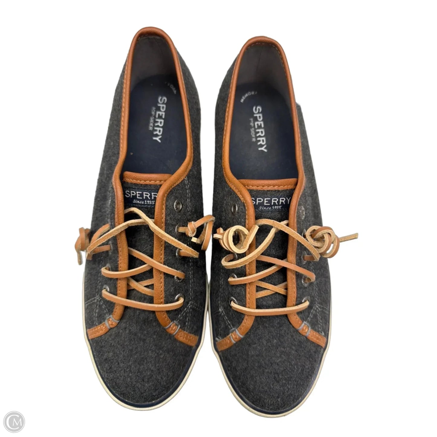 Shoes Sneakers By Sperry In Grey, Size: 10