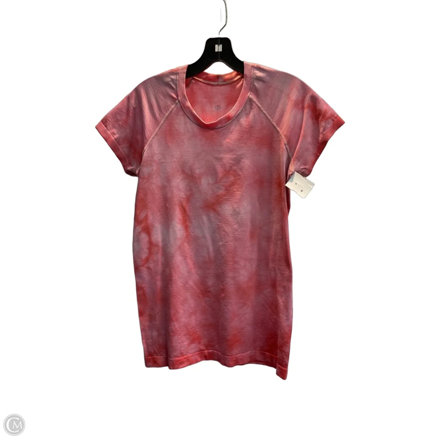 Athletic Top Short Sleeve By Lululemon In Pink, Size: S