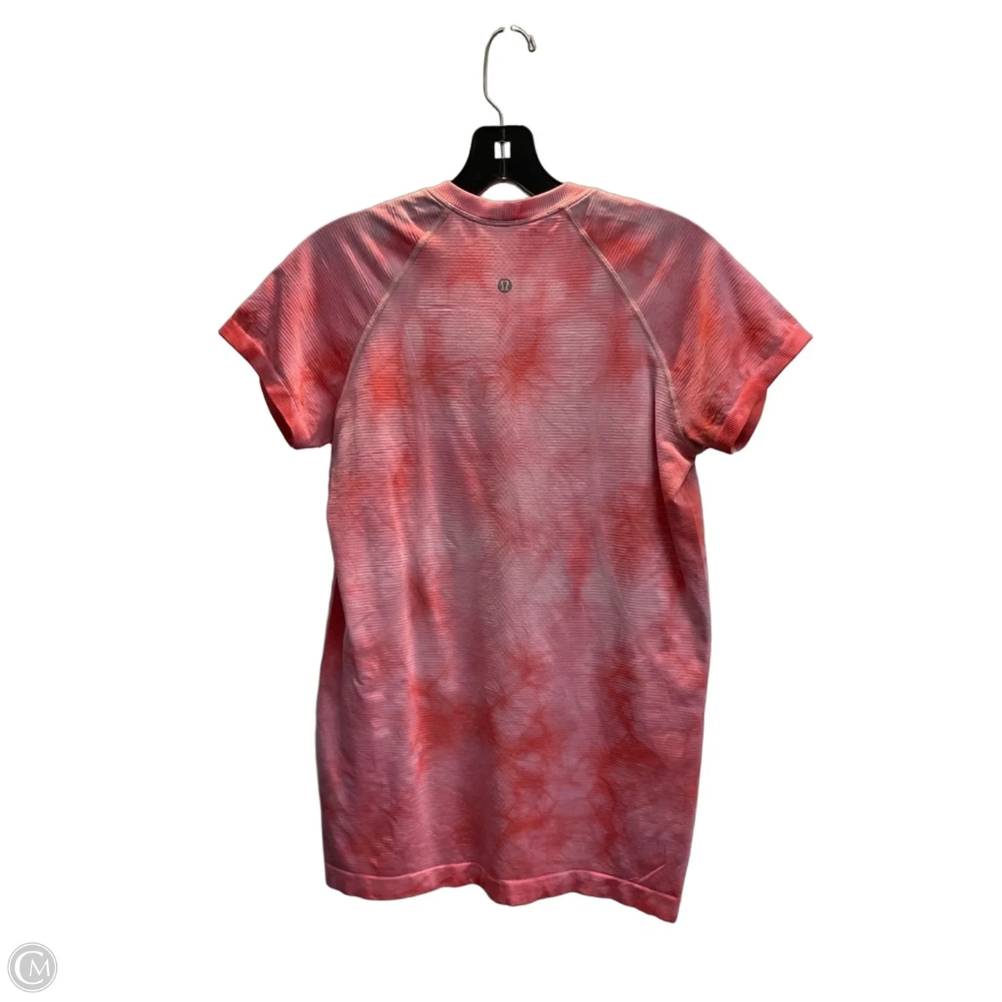 Athletic Top Short Sleeve By Lululemon In Pink, Size: S