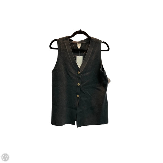 Vest Sweater By A New Day In Grey, Size: Xxl