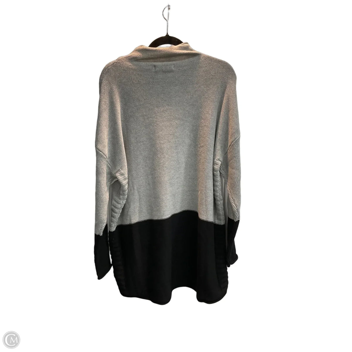 Sweater By Tahari In Black & Grey, Size: 1x