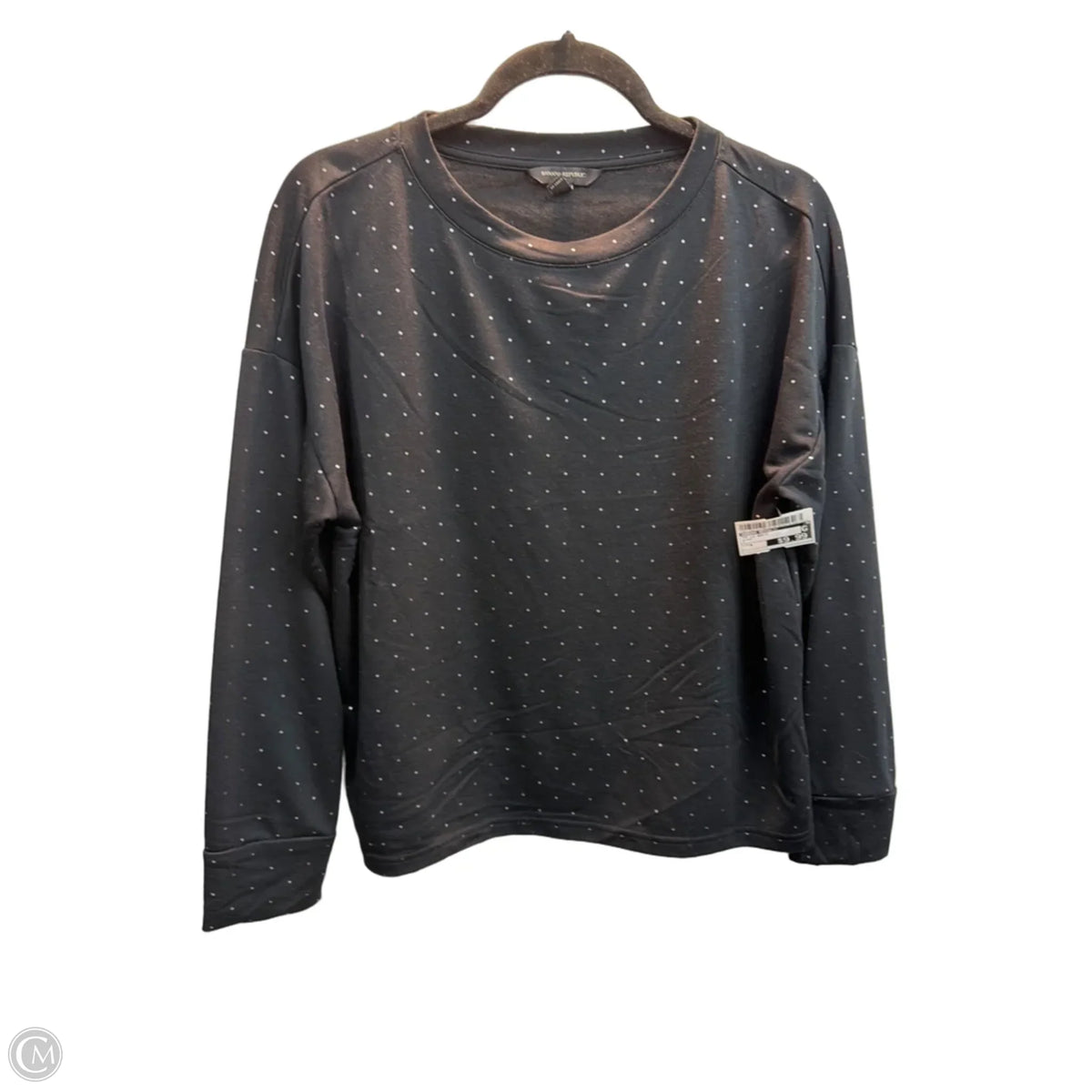 Top Long Sleeve Basic By Banana Republic In Black, Size: M