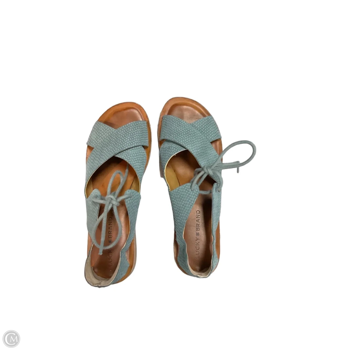 Sandals Flats By Lucky Brand In Blue, Size: 8