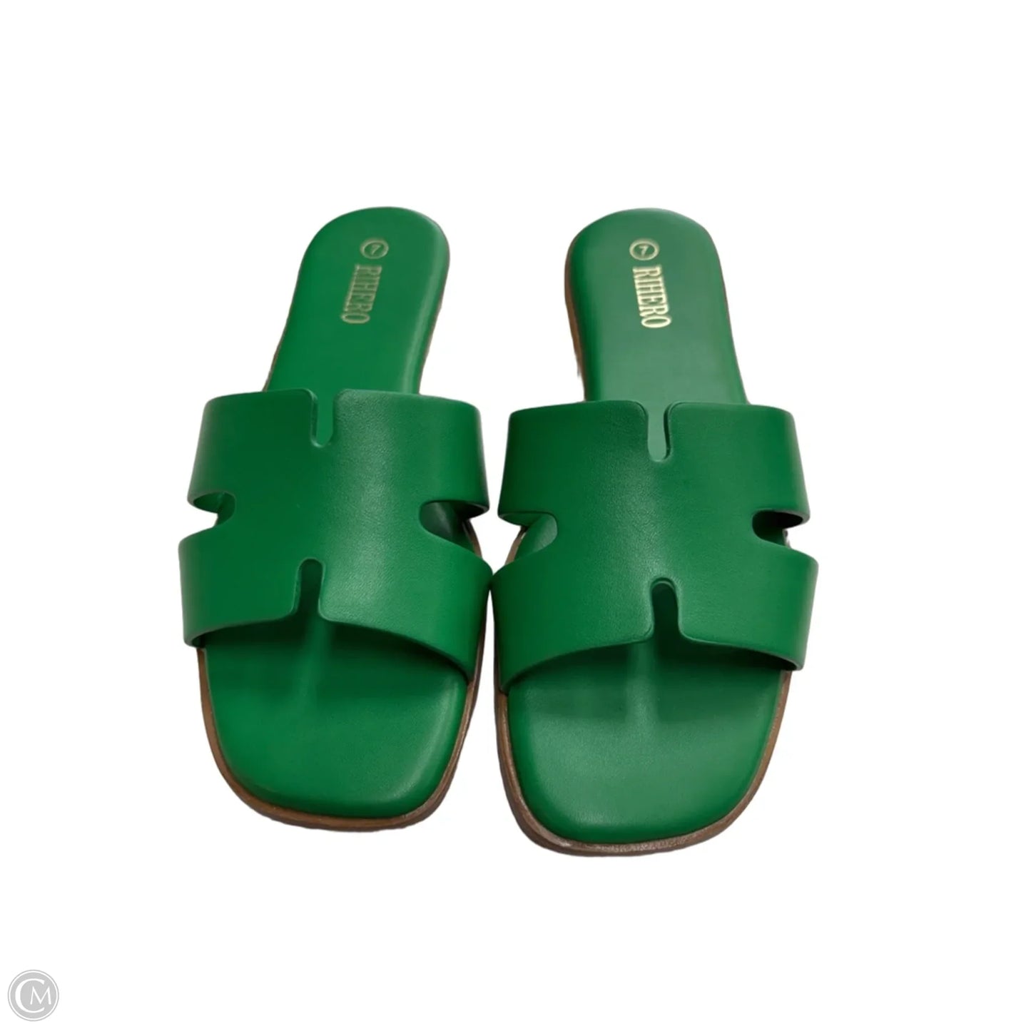 Sandals Flats By Clothes Mentor In Green, Size: 7