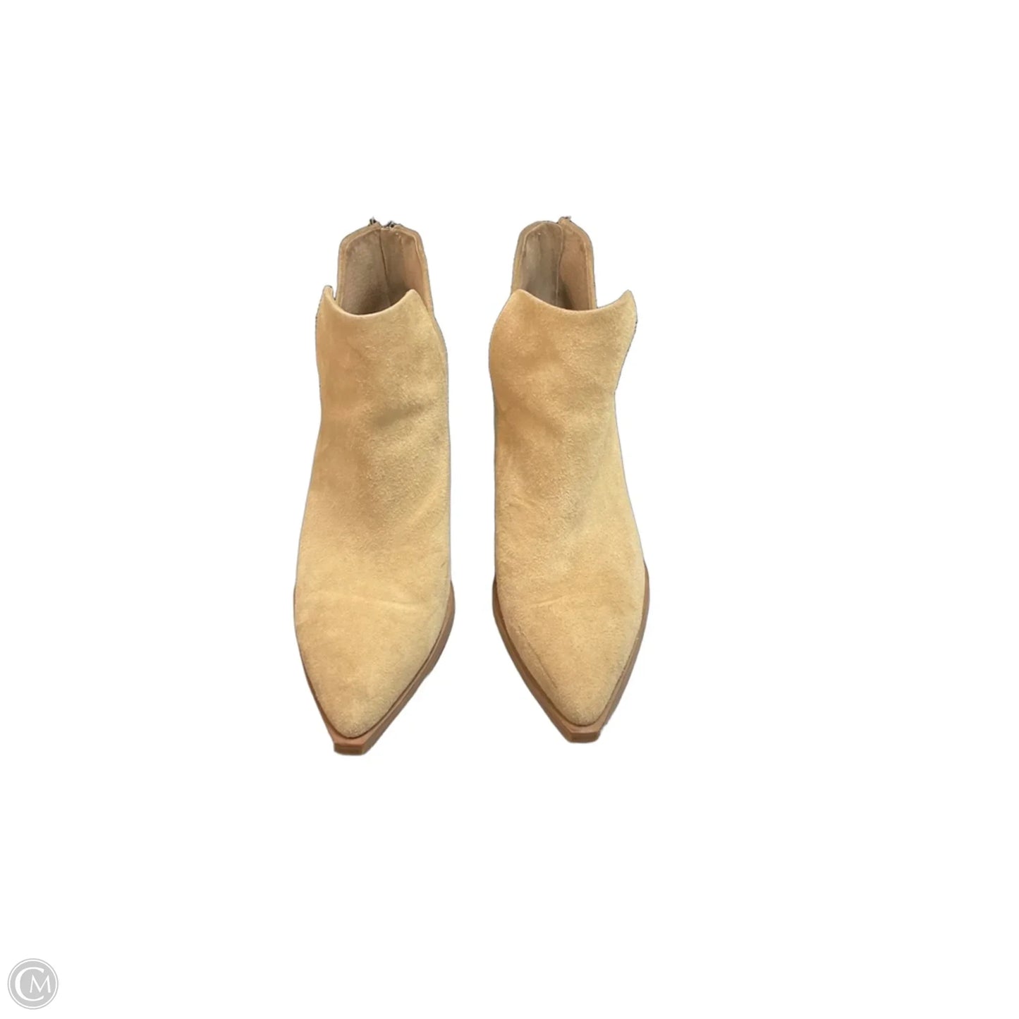 Boots Ankle Heels By Vince Camuto In Tan, Size: 9.5