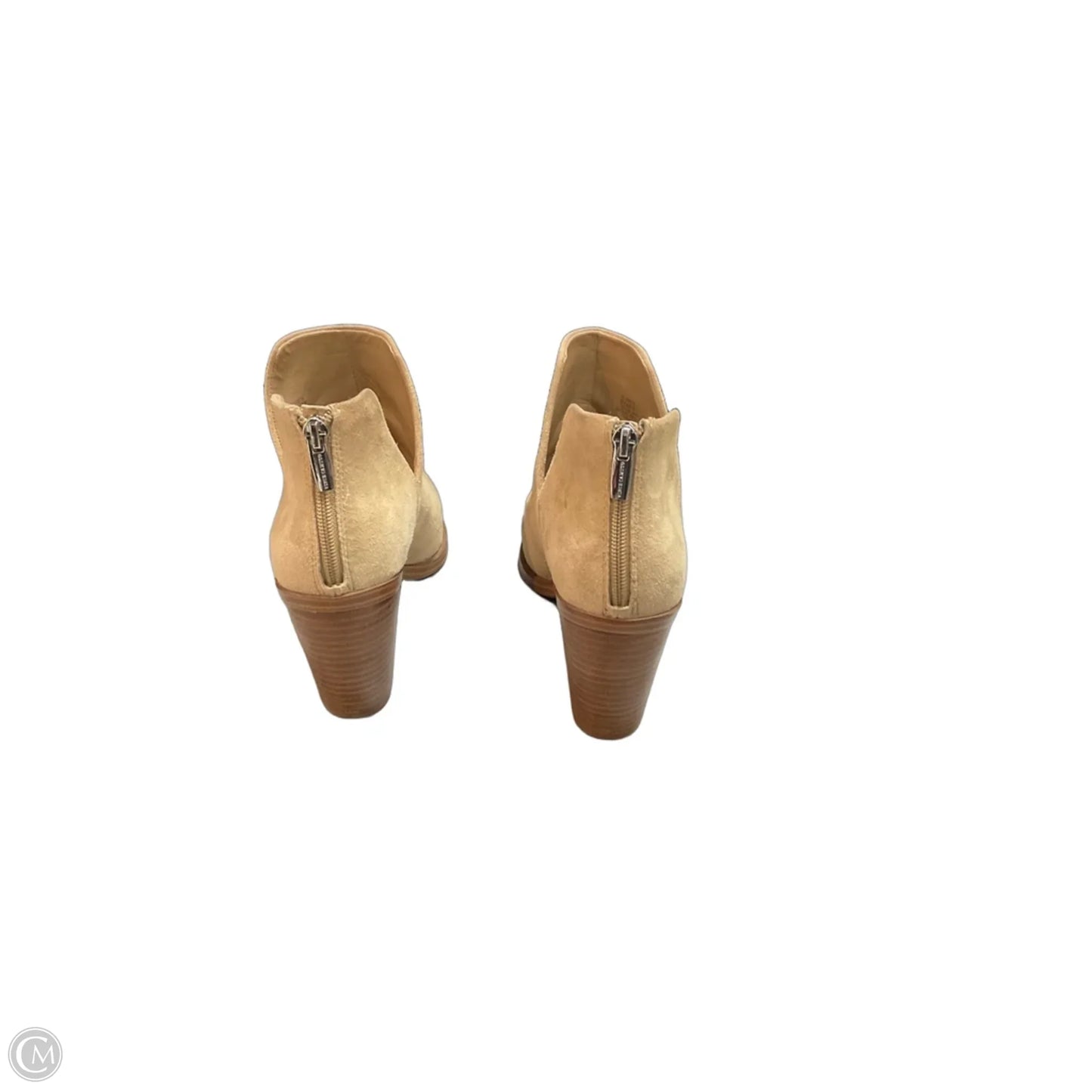 Boots Ankle Heels By Vince Camuto In Tan, Size: 9.5