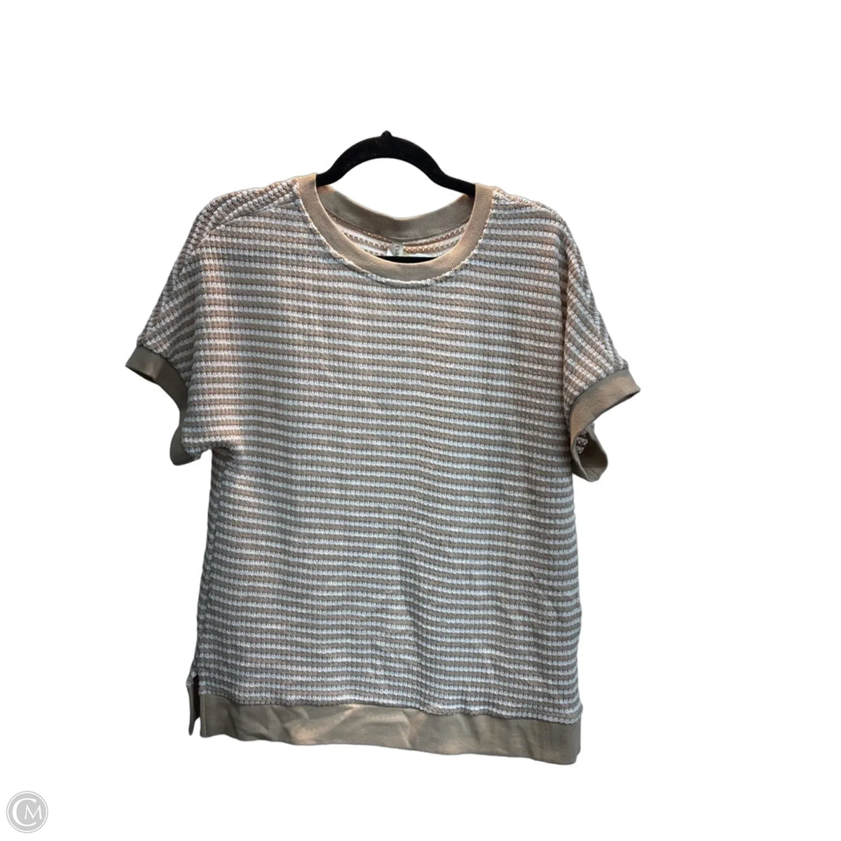 Top Short Sleeve By Clothes Mentor In Striped Pattern, Size: M