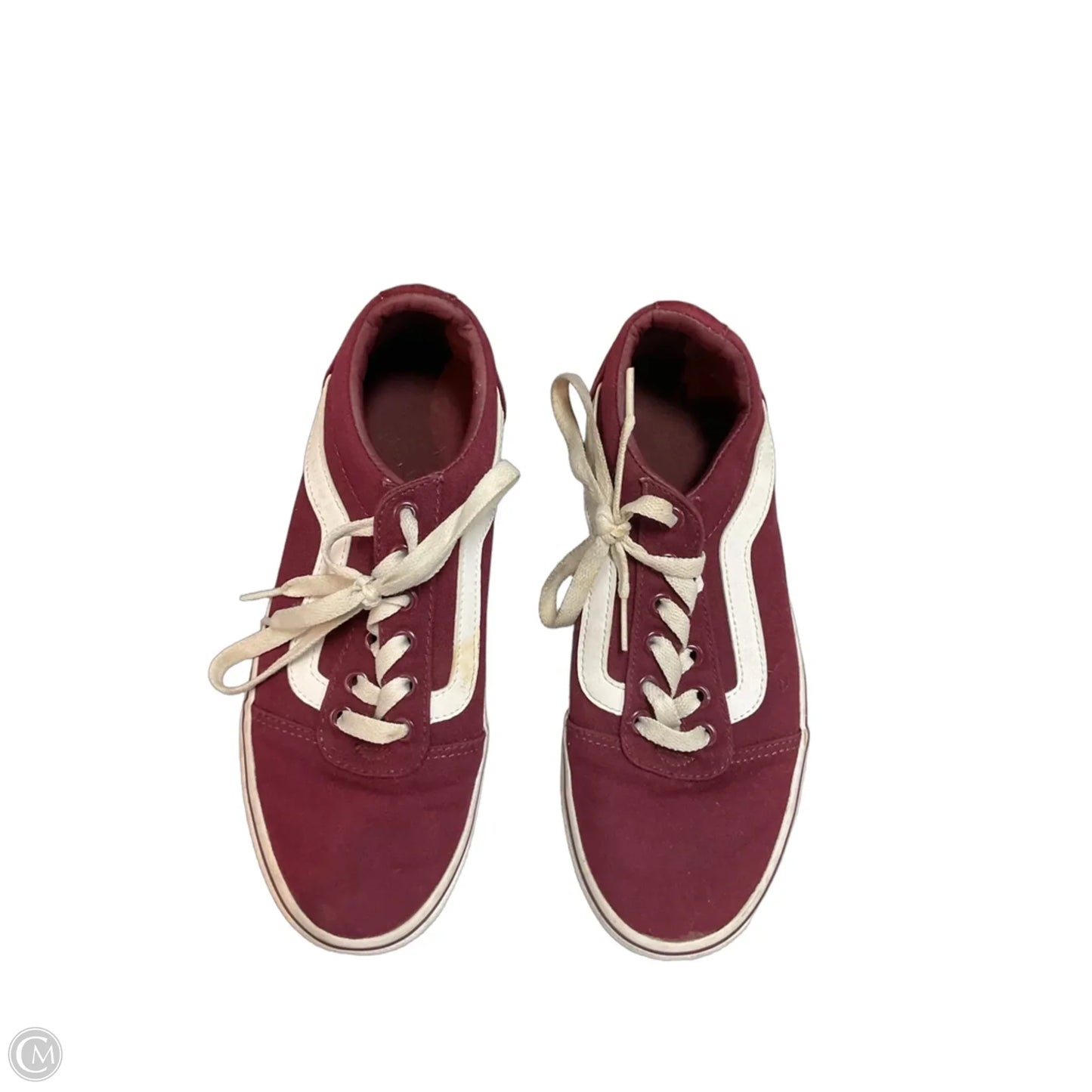 Shoes Sneakers By Vans In Maroon, Size: 7