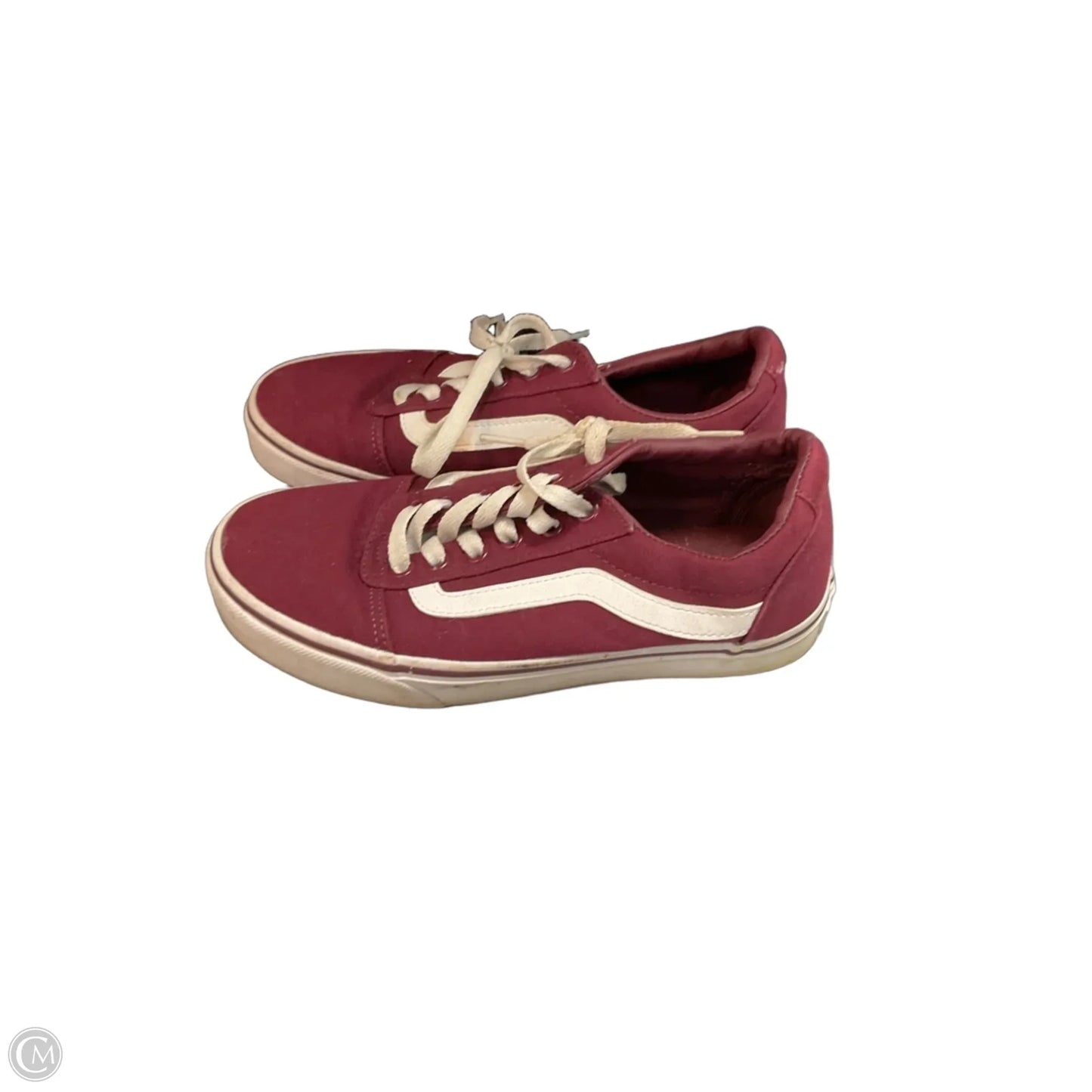Shoes Sneakers By Vans In Maroon, Size: 7