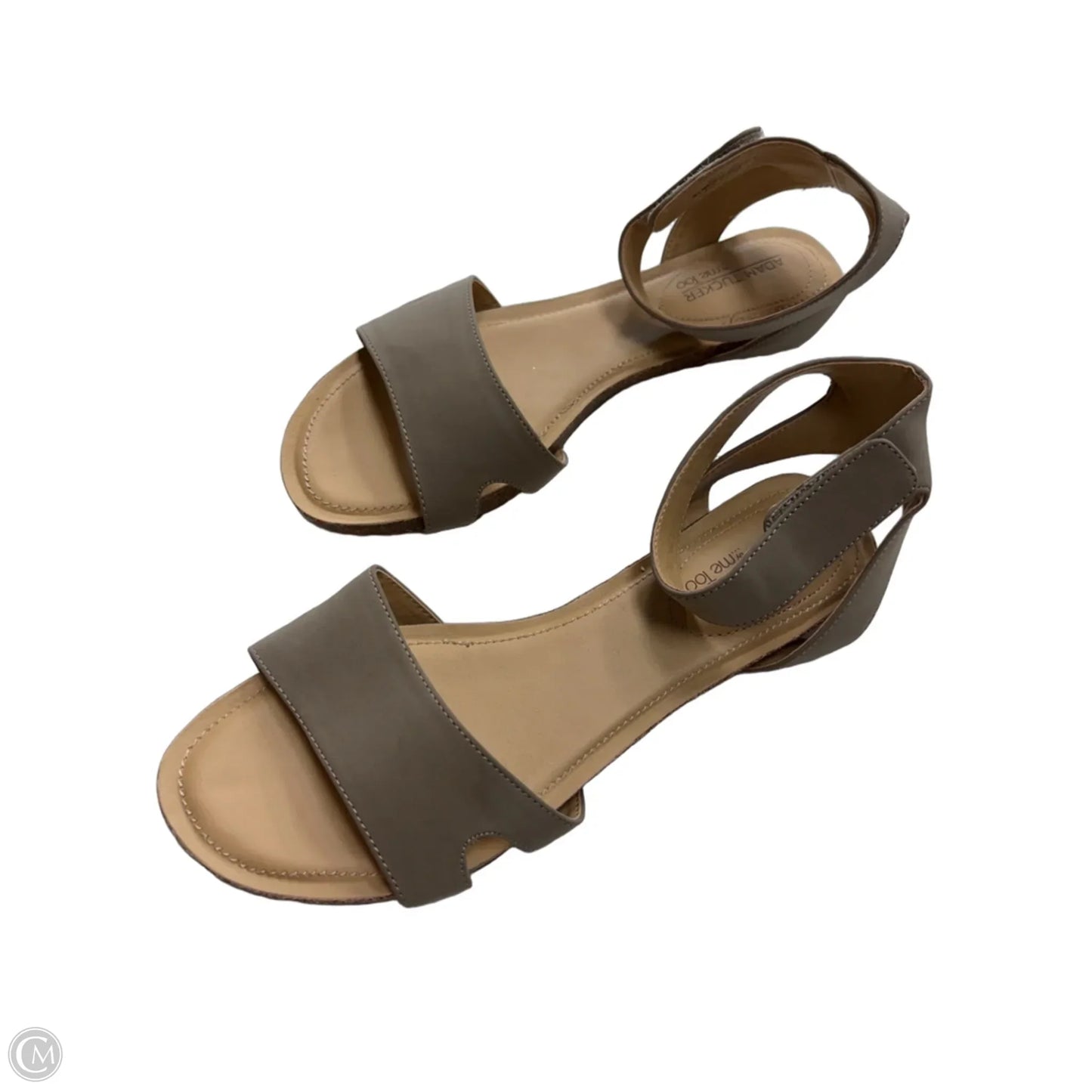 Sandals Flats By Me Too In Taupe, Size: 10