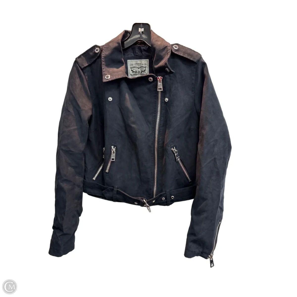 Jacket Moto By Levis In Navy, Size: S