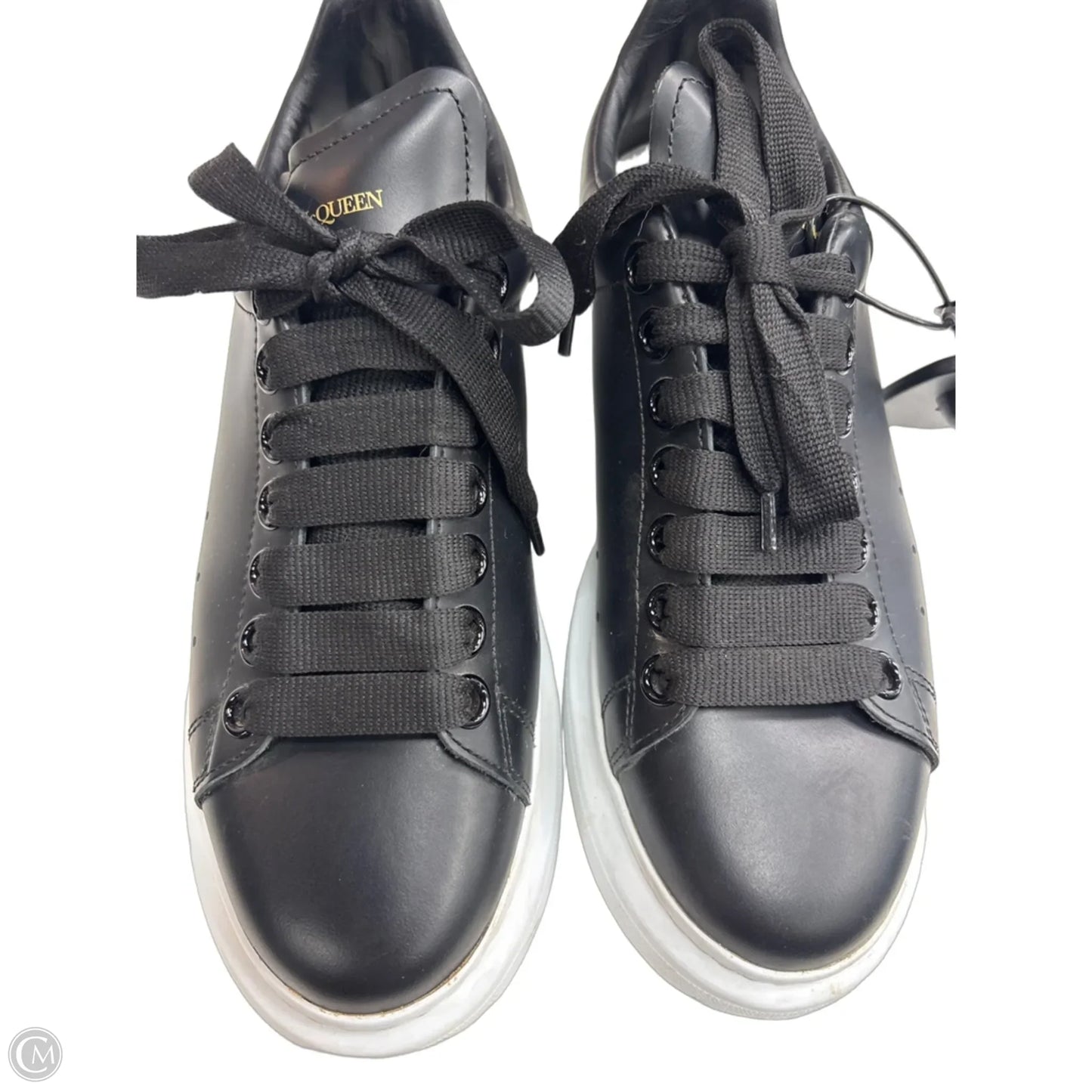 Shoes Luxury Designer By Alexander Mcqueen In Black, Size: 8.5