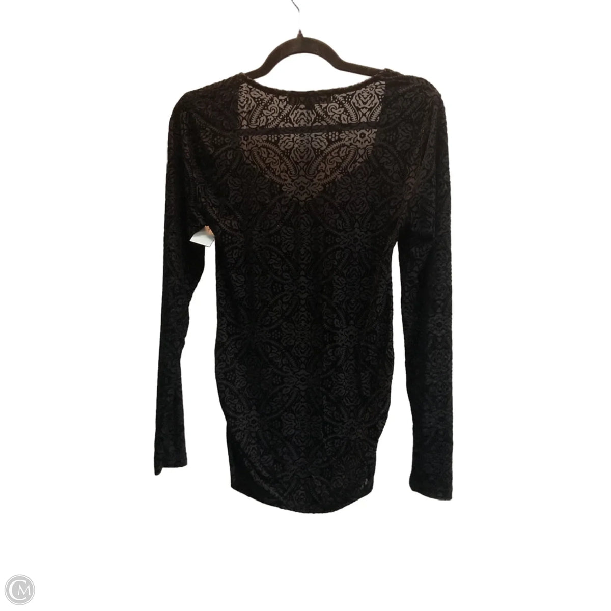 Top Long Sleeve By Loft In Black, Size: L