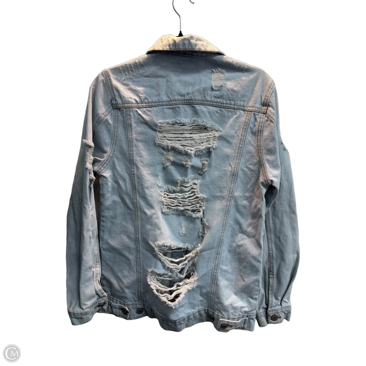 Jacket Denim By Iris In Blue, Size: S