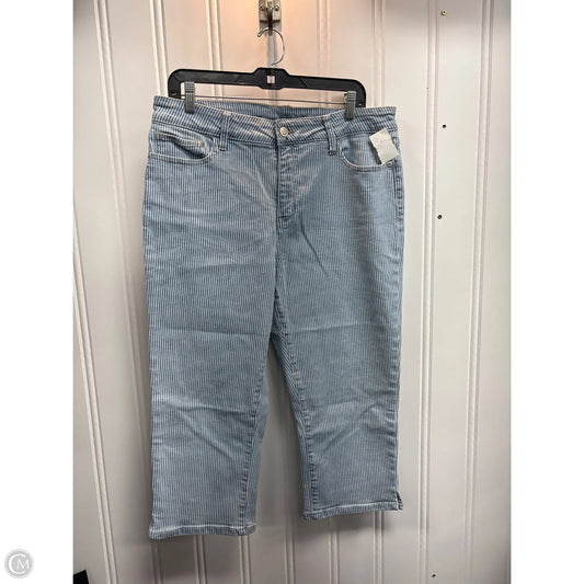 Capris By St Johns Bay In Blue Denim, Size: 14