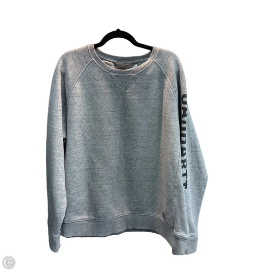 Sweatshirt Crewneck By Carhartt In Grey, Size: Xxl