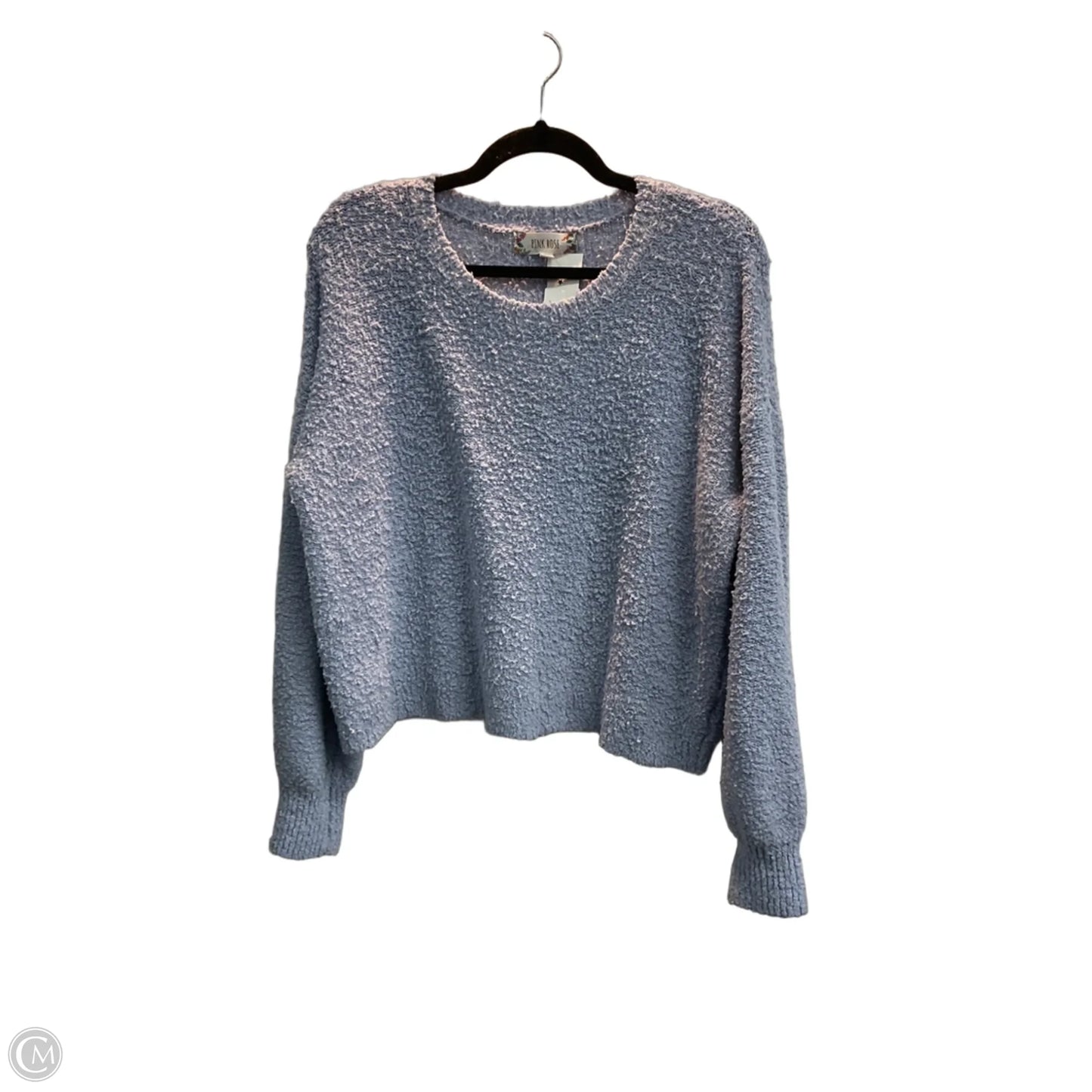 Sweater By Pink Rose In Blue, Size: L