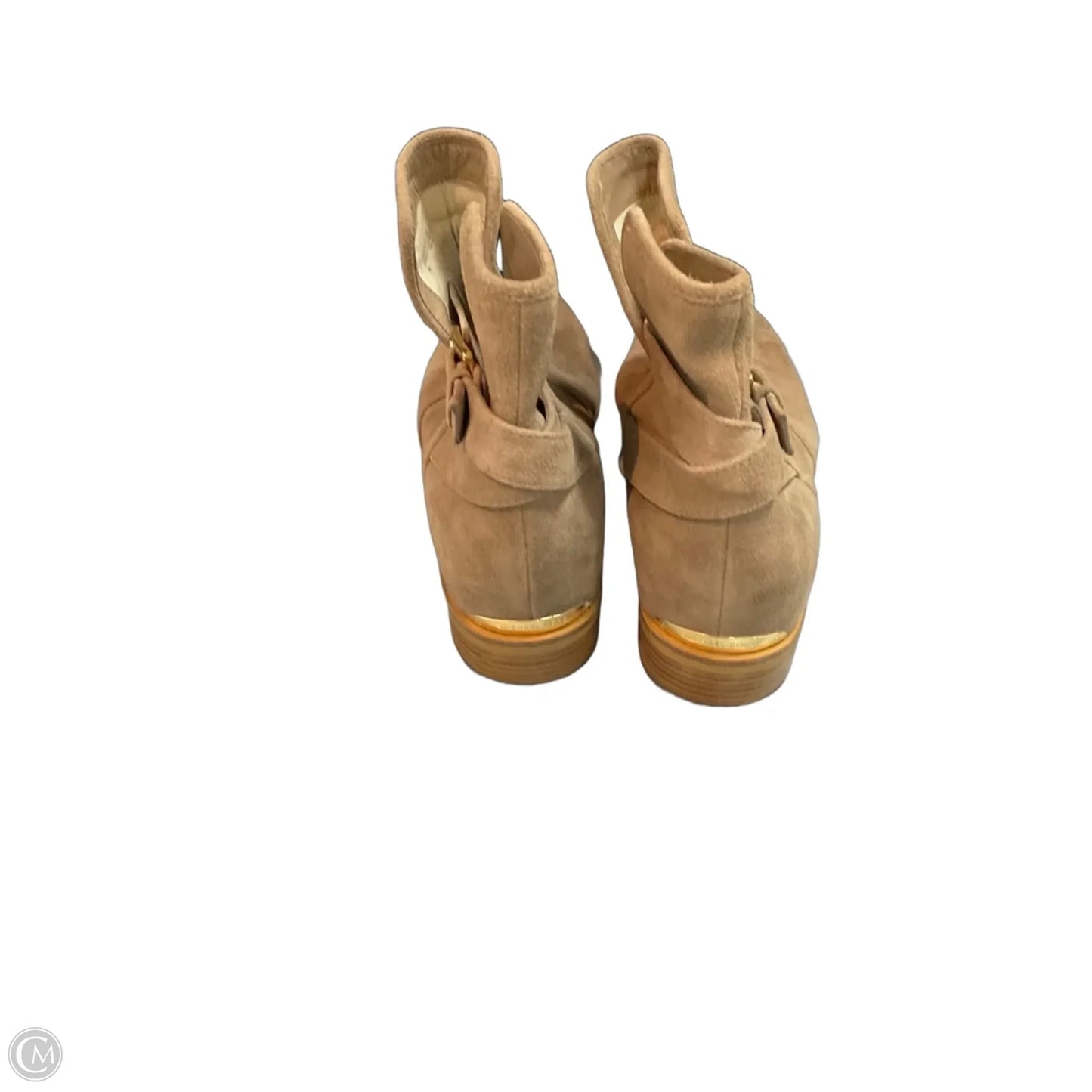 Boots Ankle Flats By Michael By Michael Kors In Taupe, Size: 9