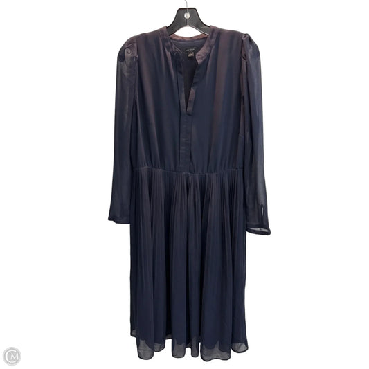 Dress Party Midi By Ann Taylor In Navy, Size: M