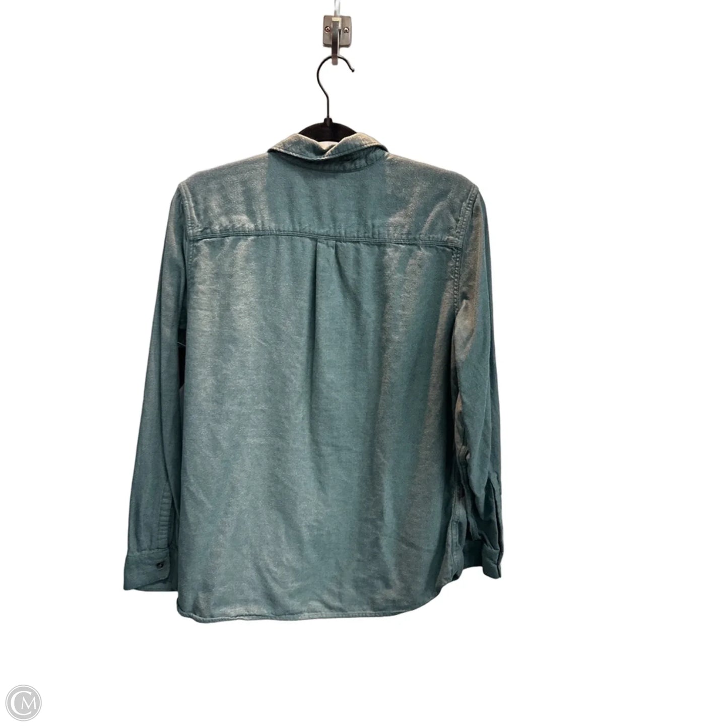 Top Long Sleeve By Eddie Bauer In Green, Size: L
